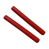 Maxbell 2x Anti Slip Drumstick Wrap Silicone Drumstick Grips for Adults Drummer Kids red