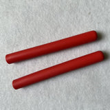 Maxbell 2x Anti Slip Drumstick Wrap Silicone Drumstick Grips for Adults Drummer Kids red