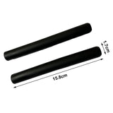 Maxbell 2x Anti Slip Drumstick Wrap Silicone Drumstick Grips for Adults Drummer Kids black
