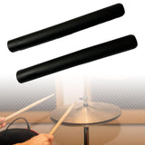 Maxbell 2x Anti Slip Drumstick Wrap Silicone Drumstick Grips for Adults Drummer Kids black
