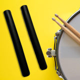 Maxbell 2x Anti Slip Drumstick Wrap Silicone Drumstick Grips for Adults Drummer Kids black