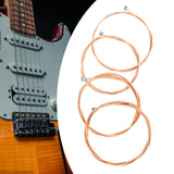 Maxbell Bass Strings Acoustic Bass Strings for Electric Guitar Folk Guitar Beginners 4 Strings SA41