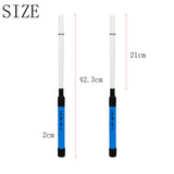 Maxbell Drumsticks Comfortable Grips Drum Brush Sticks for Jazz Acoustic Performance Blue white