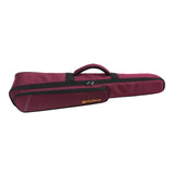 Maxbell Soprano Saxophone Clarinet Case with Exterior Pocket Gig Bag for Outdoor Violet Red