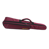 Maxbell Soprano Saxophone Clarinet Case with Exterior Pocket Gig Bag for Outdoor Violet Red