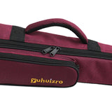 Maxbell Soprano Saxophone Clarinet Case with Exterior Pocket Gig Bag for Outdoor Violet Red