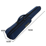 Maxbell Soprano Saxophone Clarinet Case with Exterior Pocket Gig Bag for Outdoor Blue