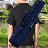 Maxbell Soprano Saxophone Clarinet Case with Exterior Pocket Gig Bag for Outdoor Blue