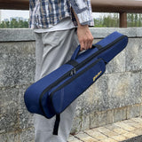 Maxbell Soprano Saxophone Clarinet Case with Exterior Pocket Gig Bag for Outdoor Blue