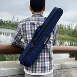 Maxbell Soprano Saxophone Clarinet Case with Exterior Pocket Gig Bag for Outdoor Blue