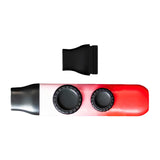 Maxbell Kazoo Durable with Membranes Kazoos Flute for Music Lovers Beginner Children red white gradient