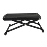 Maxbell Guitar Foot Stool Foldable 6 Position Height Adjustable for Ukulele Acoustic