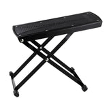Maxbell Guitar Foot Stool Foldable 6 Position Height Adjustable for Ukulele Acoustic