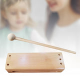 Maxbell Musical Instrument Durable Square Block Instrument Toy Wood Rhythm Block