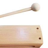 Maxbell Musical Instrument Durable Square Block Instrument Toy Wood Rhythm Block