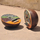 Maxbell 7 Key Kalimbas Exquisite Handpainted Patterns Thumb Piano for Beginners Gift