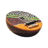Maxbell 7 Key Kalimbas Exquisite Handpainted Patterns Thumb Piano for Beginners Gift