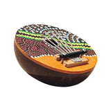 Maxbell 7 Key Kalimbas Exquisite Handpainted Patterns Thumb Piano for Beginners Gift