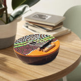 Maxbell 7 Key Kalimbas Exquisite Handpainted Patterns Thumb Piano for Beginners Gift