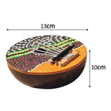 Maxbell 7 Key Kalimbas Exquisite Handpainted Patterns Thumb Piano for Beginners Gift