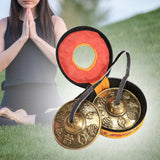 Maxbell Tibetan Tingsha Cymbals Easy to Playing Yoga Decoration Lightweight Chime Bells Style B