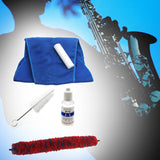 Maxbell 5Pcs Saxophone Sax Cleaner Care Cleaning Kits for Bass Alto Tenor Sax Repair