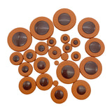 Maxbell 25x Saxophone Leather Pads Sax Leather Pads for Sax Accessory Alto Saxophone