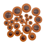 Maxbell 25x Saxophone Leather Pads Sax Leather Pads for Sax Accessory Alto Saxophone
