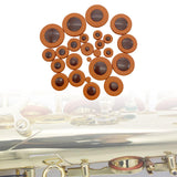 Maxbell 25x Saxophone Leather Pads Sax Leather Pads for Sax Accessory Alto Saxophone