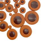 Maxbell 25x Saxophone Leather Pads Sax Leather Pads for Sax Accessory Alto Saxophone