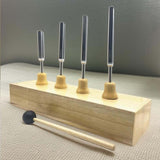 Maxbell 4Pcs Tuning Fork Set for Yoga Tuner Forks for Singing Practice Classroom Use style B