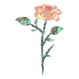 Maxbell Guitar Headstock Sticker Brass Guitar Rose Flower Professional Inlay Sticker