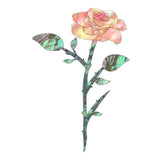 Maxbell Guitar Headstock Sticker Brass Guitar Rose Flower Professional Inlay Sticker