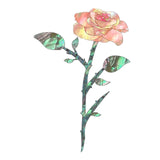 Maxbell Guitar Headstock Sticker Brass Guitar Rose Flower Professional Inlay Sticker