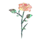 Maxbell Guitar Headstock Sticker Brass Guitar Rose Flower Professional Inlay Sticker