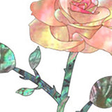 Maxbell Guitar Headstock Sticker Brass Guitar Rose Flower Professional Inlay Sticker