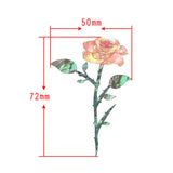 Maxbell Guitar Headstock Sticker Brass Guitar Rose Flower Professional Inlay Sticker
