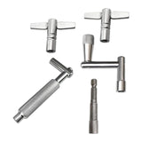 Maxbell 5Pcs Drum Keys with Wrench for Snare Drum Percussion Instruments Accessories