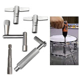 Maxbell 5Pcs Drum Keys with Wrench for Snare Drum Percussion Instruments Accessories