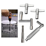 Maxbell 5Pcs Drum Keys with Wrench for Snare Drum Percussion Instruments Accessories