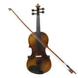 Maxbell Solid Wood Violin Acoustic Violin 4/4 Violin for Birthday Concert Practicing