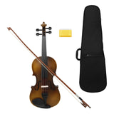 Maxbell Solid Wood Violin Acoustic Violin 4/4 Violin for Birthday Concert Practicing
