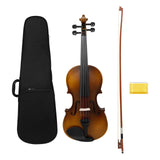 Maxbell Solid Wood Violin Acoustic Violin 4/4 Violin for Birthday Concert Practicing