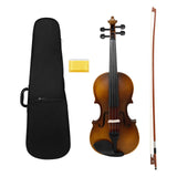 Maxbell Solid Wood Violin Acoustic Violin 4/4 Violin for Birthday Concert Practicing