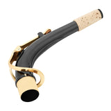 Maxbell Alto Saxophone Neck Durable Sax Replacement Part Brass for Alto Saxophone Golden with Cloth