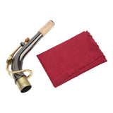 Maxbell Alto Saxophone Neck Durable Sax Replacement Part Brass for Alto Saxophone Golden with Cloth