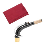 Maxbell Alto Saxophone Neck Durable Sax Replacement Part Brass for Alto Saxophone Argent with Cloth