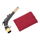 Maxbell Alto Saxophone Neck Durable Sax Replacement Part Brass for Alto Saxophone Argent with Cloth