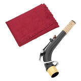 Maxbell Alto Saxophone Neck Durable Sax Replacement Part Brass for Alto Saxophone Argent with Cloth