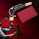 Maxbell Alto Saxophone Neck Durable Sax Replacement Part Brass for Alto Saxophone Argent with Cloth